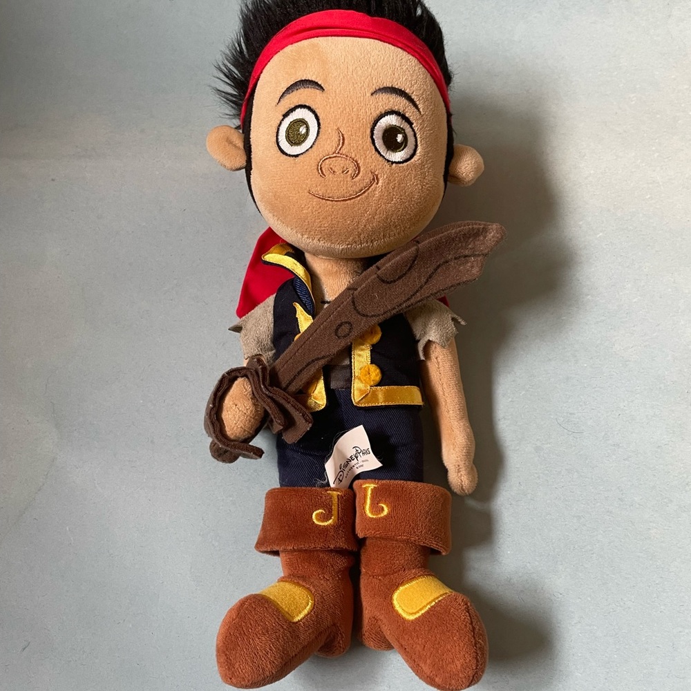 EUC Disney Parks Jake And The Never Land Pirates 12” Plushie